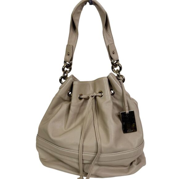 Furla Soft Leather Drawstring Shoulder Bag - Picture 1 of 16